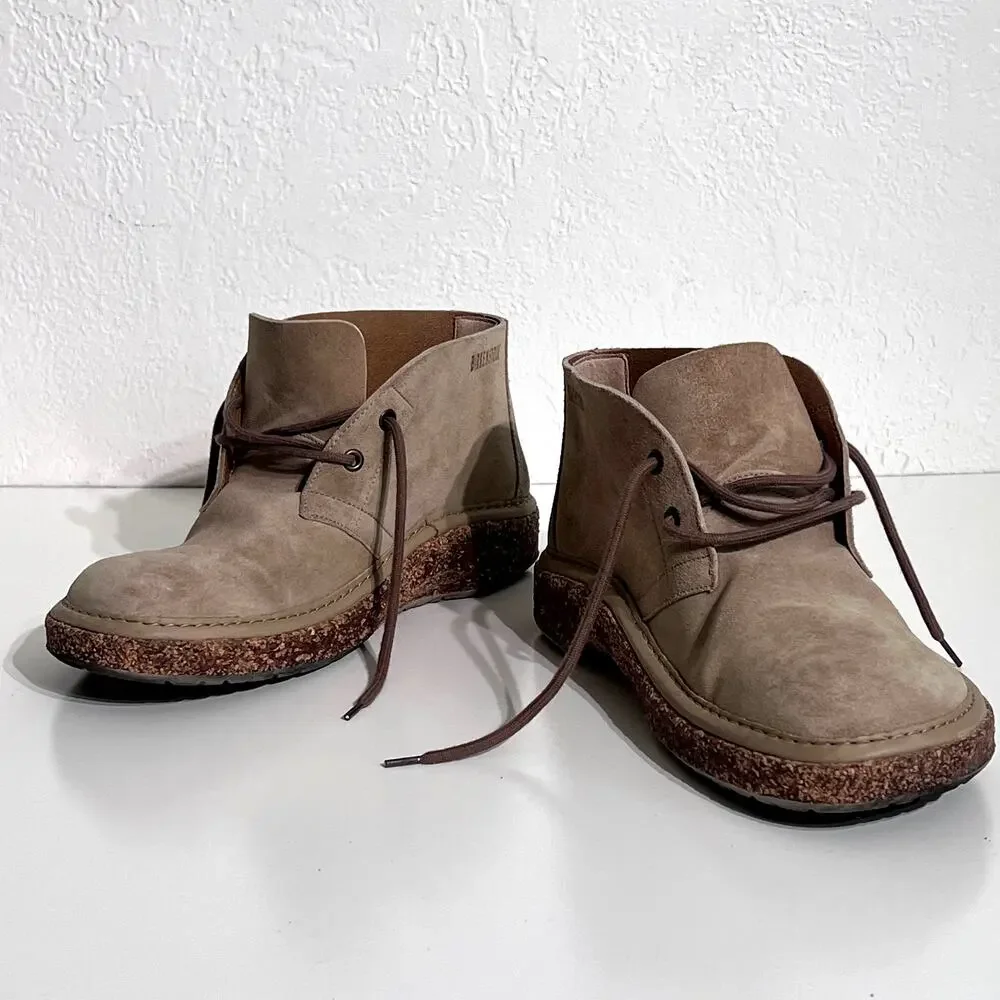 Birkenstock Milton Taupe Suede Chukka Desert Boots Men's 11